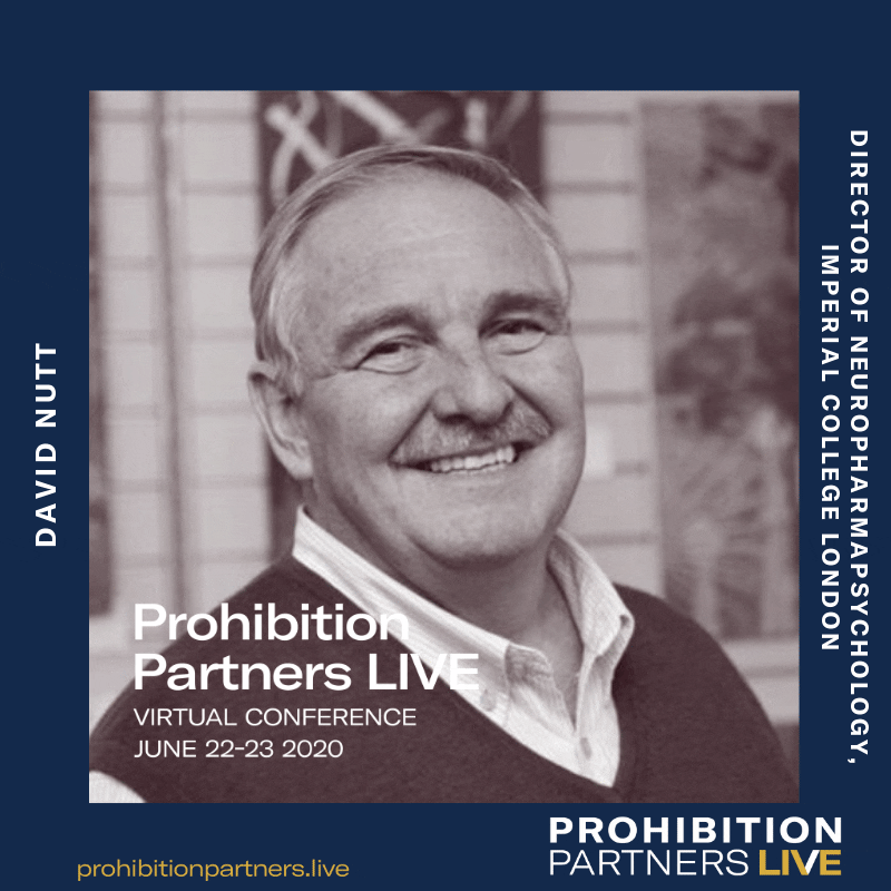 Professor David Nutt, Director of Neuropharmapsychology, Imperial College London and Former Chief Drugs Advisor to the UK Government